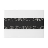 Hand-drawn whimsical line art wedding style uitnodigingen wikkel (Achterkant Voorbeeld)