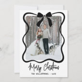 Hand Drawn Whimsical Merry Christmas Feestdagenkaart (Voorkant)