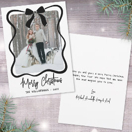 Hand Drawn Whimsical Merry Christmas Feestdagenkaart