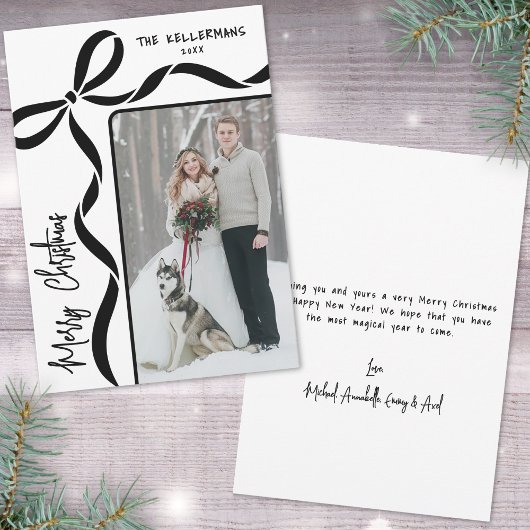 Hand Drawn Whimsical Merry Christmas Feestdagenkaart