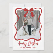 Hand Drawn Whimsical Merry Christmas Feestdagenkaart (Voorkant)