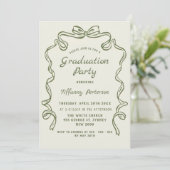 Hand Drawn Whimsical Ribbon graduation Kaart (Staand voorkant)