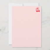 Hand Drawn Whimsy Pink & Red Galentine's Day Party Kaart (Achterkant)