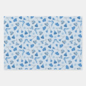 Hand Drawn Winter Pattern Mix Wrapping Paper Set3 (Voorkant 3)