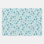 Hand Drawn Winter Pattern Mix Wrapping Paper Set3 (Voorkant)