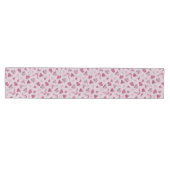 Hand Drawn Winter Pattern Pink Table Runner Medium Tafelloper (Horizontaal)