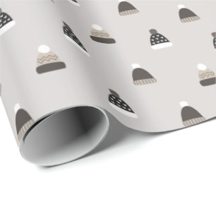 Hand Drawn Wool Pet Patroon Cadeaupapier