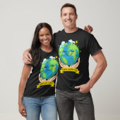 Hand Earth Global Warming Climate Change Awareness T-shirt (Unisex)