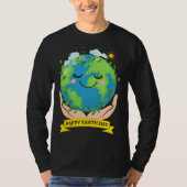 Hand Earth Global Warming Climate Change Awareness T-shirt (Voorkant)