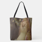 Hand en bloemen tote bag (Achterkant)