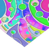 Hand- en digitaal gekleurd patroon art 22 korte tafelloper (Hoek)