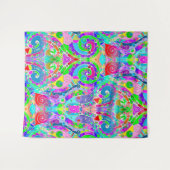 Hand- en digitaal gekleurd patroon art 22 wandkleed (Voorkant (horizontaal))