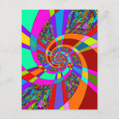 Hand- en digitaal gekleurd patroon art 3 briefkaart (Voorkant)