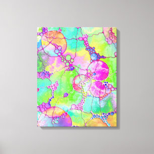 Hand- en digitaal gekleurd patroonartikel 41 canvas afdruk