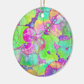 Hand- en digitaal gekleurd patroonartikel 41 keramisch ornament (Links)