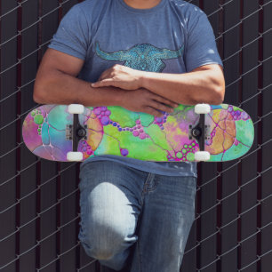 Hand- en digitaal gekleurd patroonartikel 41 persoonlijk skateboard