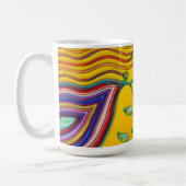 Hand- en digitaal gekleurd patroonkunstwerk 9 koffiemok (Links)