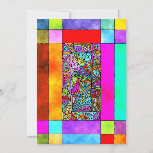 Hand- en digitaal gekleurd patroonpatroon art 2 (Voorkant)