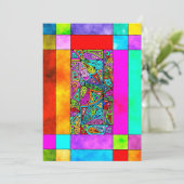 Hand- en digitaal gekleurd patroonpatroon art 2 (Staand voorkant)