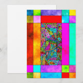 Hand- en digitaal gekleurd patroonpatroon art 2 (Voorkant / Achterkant)