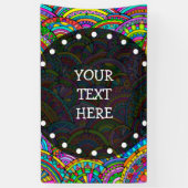 Hand- en digitaal gekleurd patroonpatroon art 27 spandoek (Verticaal)