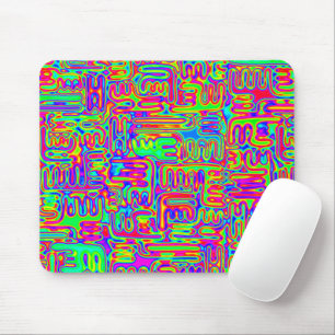 Hand- en digitaal gekleurd patroonpatroon art 42 muismat