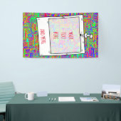 Hand- en digitaal gekleurd patroonpatroon art 42 spandoek (Beurs)