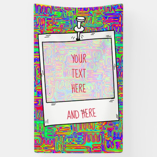 Hand- en digitaal gekleurd patroonpatroon art 42 spandoek (Verticaal)