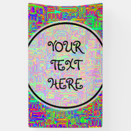 Hand- en digitaal gekleurd patroonpatroon art 42 spandoek