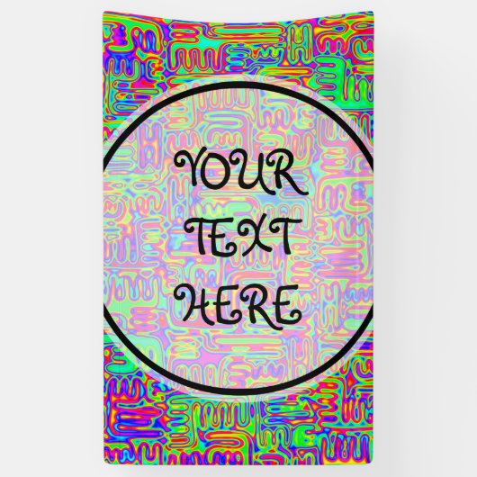 Hand- en digitaal gekleurd patroonpatroon art 42 spandoek (Verticaal)