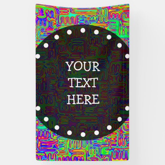 Hand- en digitaal gekleurd patroonpatroon art 42 spandoek (Verticaal)