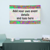 Hand- en digitaal gekleurd patroonpatroon art 42 spandoek (Beurs)