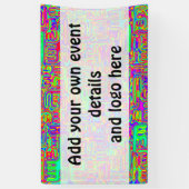 Hand- en digitaal gekleurd patroonpatroon art 42 spandoek (Verticaal)