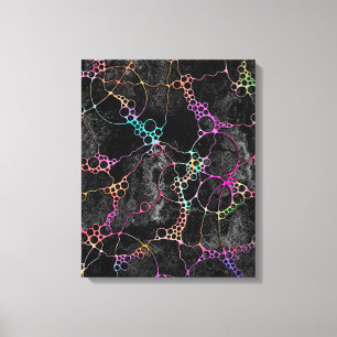 Hand- en digitaal gekleurd patroonpatroon art 44 canvas afdruk