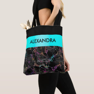 Hand- en digitaal gekleurd patroonpatroon art 44 tote bag