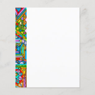Hand- en digitaal gekleurd patroonpatroon art 53