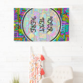 Hand- en digitaal gekleurd patroonpatroon art 5 spandoek (Insitu)