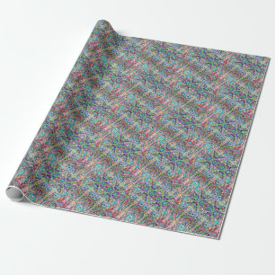 Hand- en digitaal gekleurde patroonkunst 10 cadeaupapier