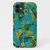 Hand- en digitaal gekleurde patroonkunst 21 Case-Mate iPhone case (Achterkant)