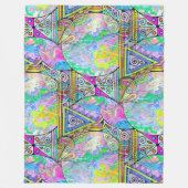 Hand en digitaal geschilderd naadloos patroon 56 fleece deken (Voorkant)