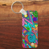 Hand- en digitaal geverfde Patroonkunst 12 Sleutelhanger (Voorkant)