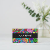 Hand- en digitaal geverfde Patroonkunst 12 Visitekaartje (Staand voorkant)