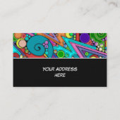 Hand- en digitaal geverfde Patroonkunst 12 Visitekaartje (Achterkant)