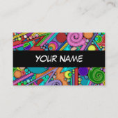 Hand- en digitaal geverfde Patroonkunst 12 Visitekaartje (Voorkant)
