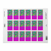 Hand- en digitaal geverfde Patroonkunst 18 Etiket (Full Sheet)