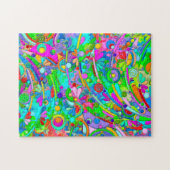 Hand- en digitaal geverfde Patroonkunst 18 Legpuzzel (Horizontaal)