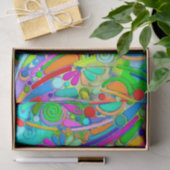 Hand- en digitaal geverfde Patroonkunst 18 Tissuepapier (Geschenk)