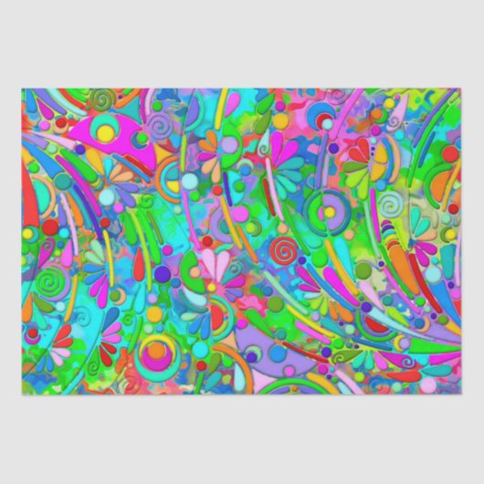 Hand- en digitaal geverfde Patroonkunst 18 Tissuepapier (Voorkant)