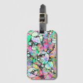 Hand- en digitaal geverfde Patroonkunst 31 Bagagelabel (Voorkant (verticaal))