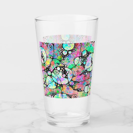 Hand- en digitaal geverfde Patroonkunst 31 Glas (Voorkant)